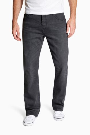 Grey Wash Jeans With Strech